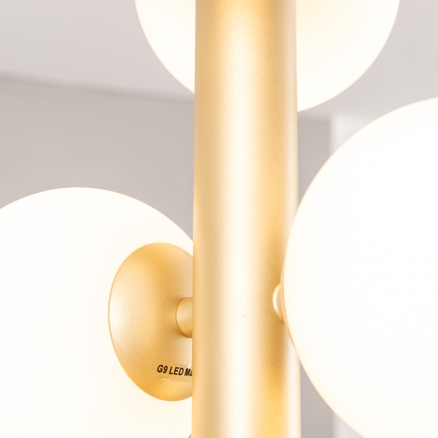 Brilagi - LED Luster na sajli MILLA 6xG9/3W/230V zlatna/bijela