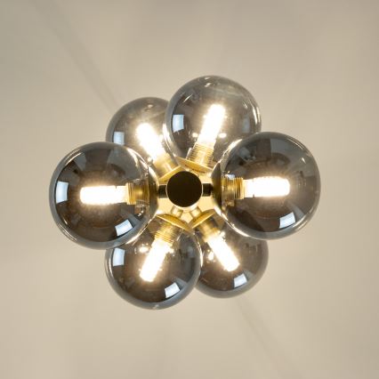 Brilagi - LED Luster na sajli MILLA 6xG9/3W/230V zlatna/dimna