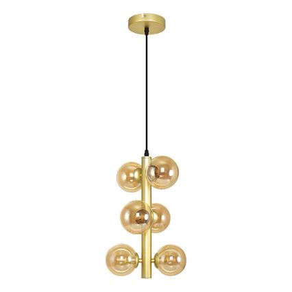 Brilagi - LED Luster na sajli MILLA 6xG9/3W/230V zlatna
