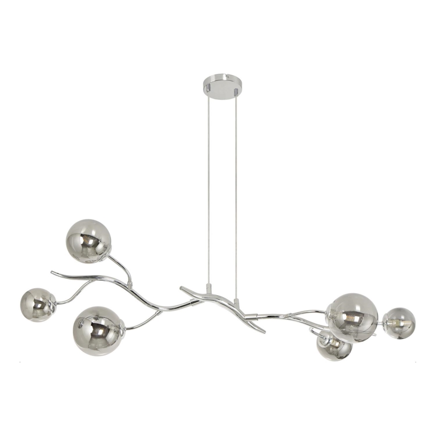 Brilagi - LED Luster na sajli MISTEL 6xG9/3W/230V sjajni krom/dimna