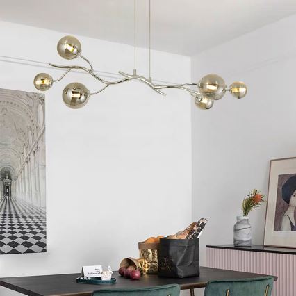 Brilagi - LED Luster na sajli MISTEL 6xG9/3W/230V sjajni krom/dimna