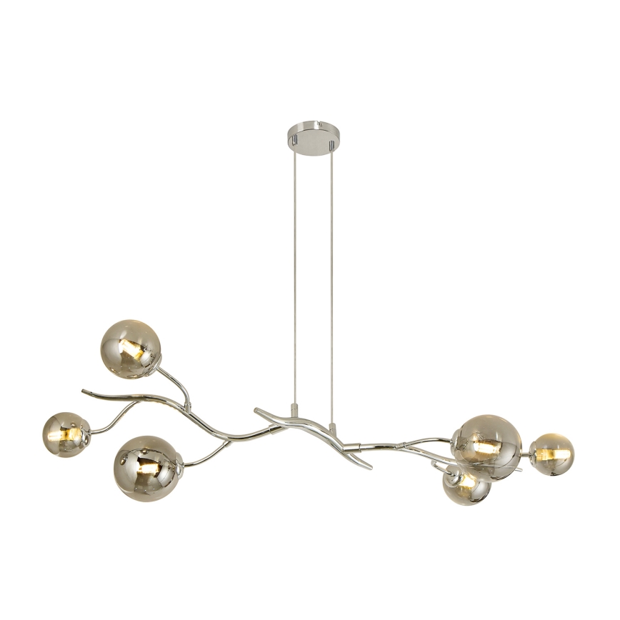 Brilagi - LED Luster na sajli MISTEL 6xG9/3W/230V sjajni krom/dimna