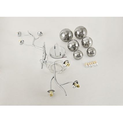 Brilagi - LED Luster na sajli MISTEL 6xG9/3W/230V sjajni krom/dimna