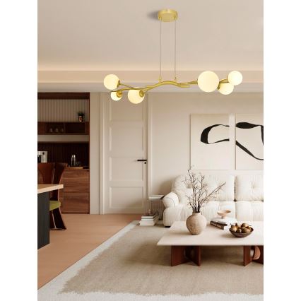 Brilagi - LED Luster na sajli MISTEL 6xG9/3W/230V zlatna/bijela