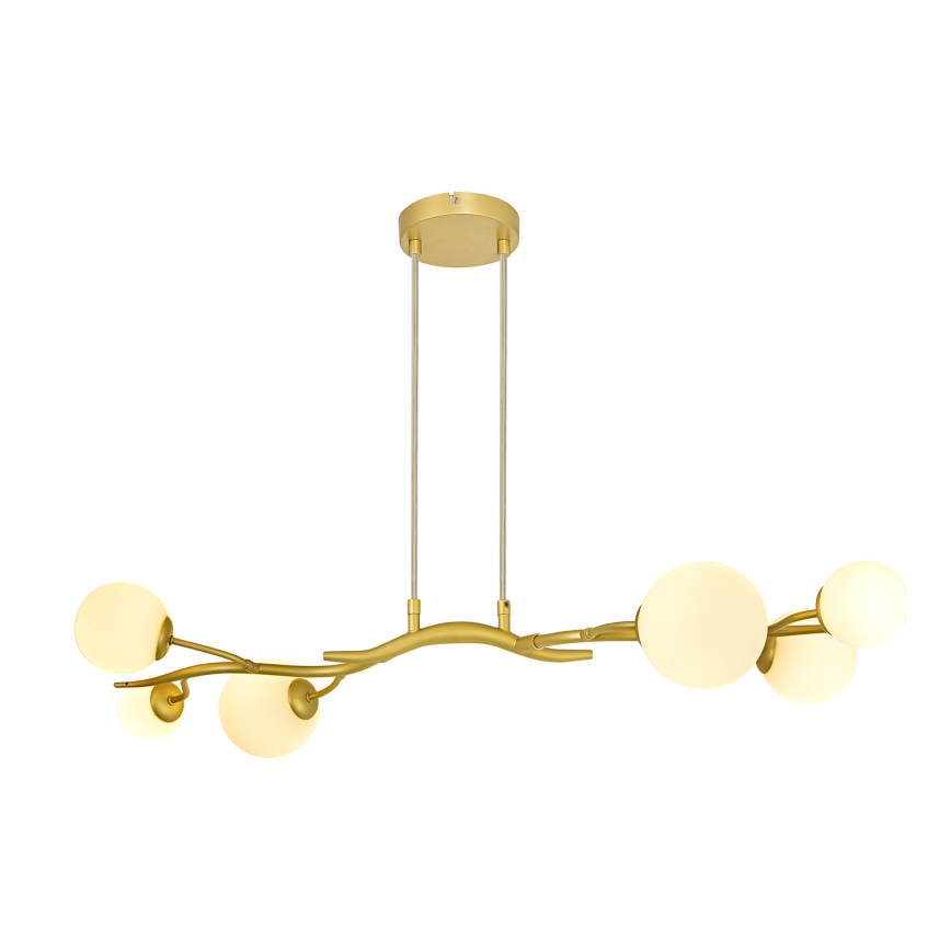 Brilagi - LED Luster na sajli MISTEL 6xG9/3W/230V zlatna/bijela