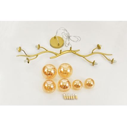 Brilagi - LED Luster na sajli MISTEL 6xG9/3W/230V zlatna
