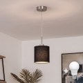 Brilagi - LED luster na sajli NUBILA 1x E27/60W/230V Ø 14 cm crna