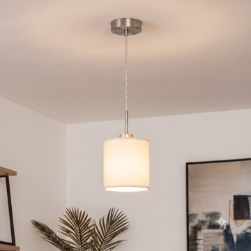 Brilagi - LED luster na sajli NUBILA 1xE27/60W/230V pr. 14 cm krem