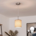Brilagi - LED luster na sajli NUBILA 1xE27/60W/230V pr. 14 cm svijetlo smeđa