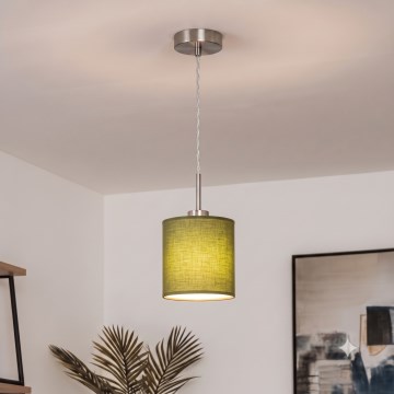 Brilagi - LED luster na sajli NUBILA 1xE27/60W/230V pr. 14 cm zelena
