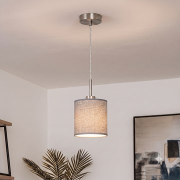 Brilagi - LED luster na sajli NUBILA 1xE27/60W/230V, promjer 14 cm, siva