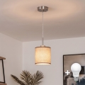 Brilagi - LED luster na sajli NUBILA 1xE27/60W/230V, promjer 14 cm, smeđa