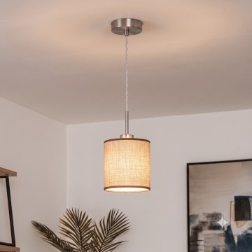 Brilagi - LED luster na sajli NUBILA 1xE27/60W/230V, promjer 14 cm, smeđa