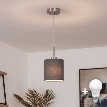 Brilagi - LED luster na sajli NUBILA 1xE27/60W/230V Ø 14 cm antracit