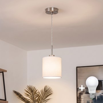 Brilagi - LED luster na sajli NUBILA 1xE27/60W/230V Ø 14 cm bijela