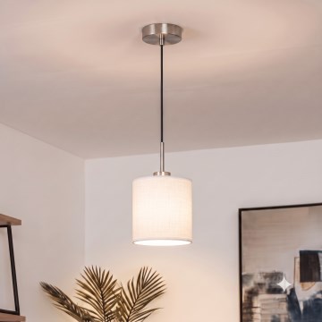 Brilagi - LED luster na sajli NUBILA 1xE27/60W/230V Ø 14 cm crna/bijela
