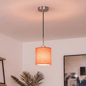Brilagi - LED luster na sajli NUBILA 1xE27/60W/230V Ø 14 cm crna/narančasta