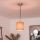 Brilagi - LED luster na sajli NUBILA 1xE27/60W/230V Ø 14 cm crna/narančasta
