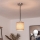Brilagi - LED luster na sajli NUBILA 1xE27/60W/230V Ø 14 cm crna/smeđa