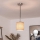 Brilagi - LED luster na sajli NUBILA 1xE27/60W/230V Ø 14 cm crna/svijetlosmeđa