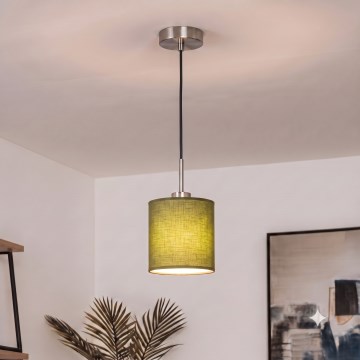 Brilagi - LED luster na sajli NUBILA 1xE27/60W/230V Ø 14 cm crna/zelena
