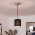 Brilagi - LED luster na sajli NUBILA 1xE27/60W/230V Ø 14 cm crvena/crna