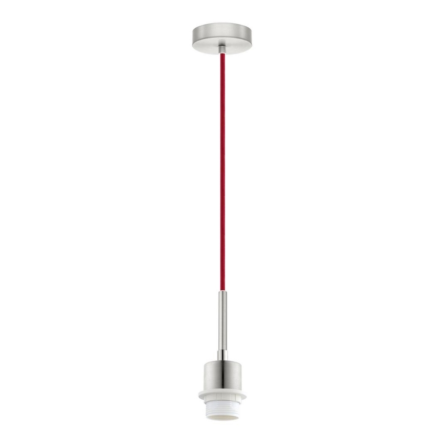 Brilagi - LED luster na sajli NUBILA 1xE27/60W/230V Ø 14 cm crvena/crna