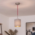 Brilagi - LED luster na sajli NUBILA 1xE27/60W/230V Ø 14 cm crvena/siva