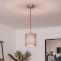 Brilagi - LED luster na sajli NUBILA 1xE27/60W/230V Ø 14 cm crvena/svijetlosiva