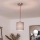 Brilagi - LED luster na sajli NUBILA 1xE27/60W/230V Ø 14 cm crvena/svijetlosiva