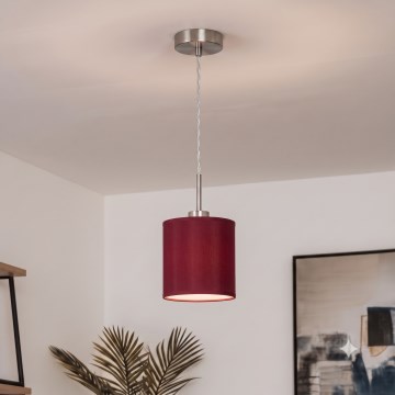Brilagi - LED luster na sajli NUBILA 1xE27/60W/230V Ø 14 cm pompejska crvena