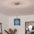 Brilagi - LED luster na sajli NUBILA 1xE27/60W/230V Ø 14 cm tamno plava