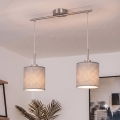 Brilagi - LED luster na sajli NUBILA 2xE27/60W/230V siva