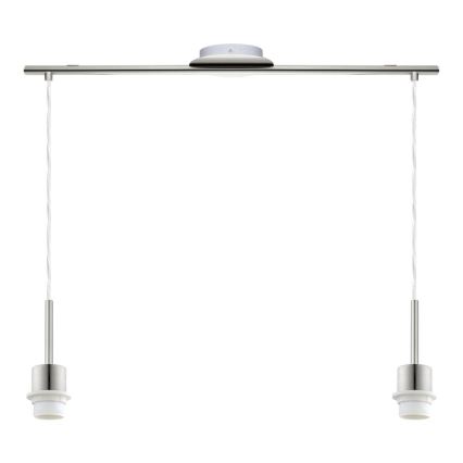 Brilagi - LED luster na sajli NUBILA 2xE27/60W/230V svijetlosiva