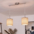 Brilagi - LED luster na sajli NUBILA 2xE27/60W/230V svijetlosmeđa