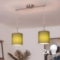Brilagi - LED luster na sajli NUBILA 2xE27/60W/230V zeleni