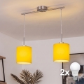 Brilagi - LED luster na sajli NUBILA 2xE27/60W/230V žuti