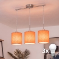 Brilagi - LED luster na sajli NUBILA 3xE27/60W/230V narančasta