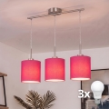 Brilagi - LED luster na sajli NUBILA 3xE27/60W/230V ružičasta