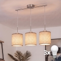 Brilagi - LED luster na sajli NUBILA 3xE27/60W/230V smeđa