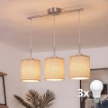 Brilagi - LED luster na sajli NUBILA 3xE27/60W/230V svijetlo smeđa