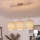 Brilagi - LED luster na sajli NUBILA 3xE27/60W/230V svijetlo smeđa