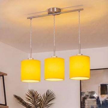 Brilagi - LED luster na sajli NUBILA 3xE27/60W/230V žuta