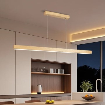 Brilagi - LED luster na sajli OAK LED/30W/230V 3000/4500/6000K hrast