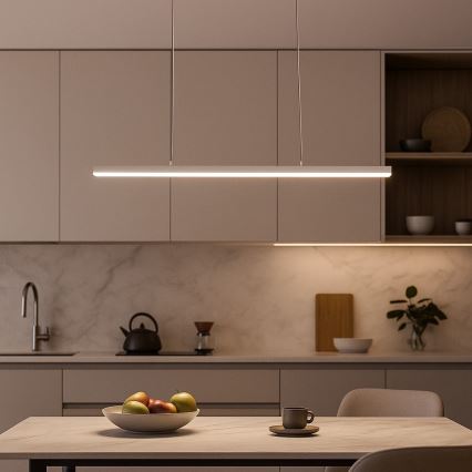 Brilagi - LED luster na sajli PAXIS LED/30W/230V 120 cm bijela