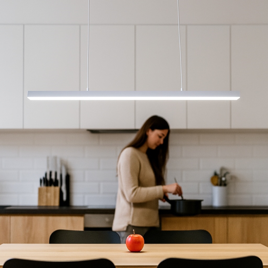 Brilagi - LED luster na sajli PAXIS LED/30W/230V 120 cm bijela