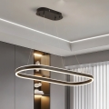 Brilagi - LED luster na sajli PONDIE LED/43W/230V 80x30 cm, crne boje