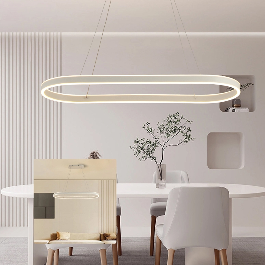 Brilagi - LED luster na sajli PONDIE LED/45W/230V 80x30 cm bijela