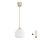 Brilagi - LED luster na sajli RETRO GLASS 1x E27/60W/230V Ø 20 cm bež/bijela