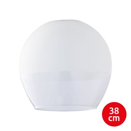 BRILAGI - LED luster na sajli RETRO GLASS 1xE27/60W/230V Ø 38 cm matni krom/bijela